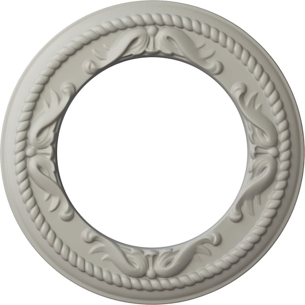 Ekena Millwork Roped Medway Ceiling Medallion (Canopies up to 7 1/2"), 12 1/4"OD x 7 1/2"ID x 7/8"P, Pot of Cream CM12MEPCF - main